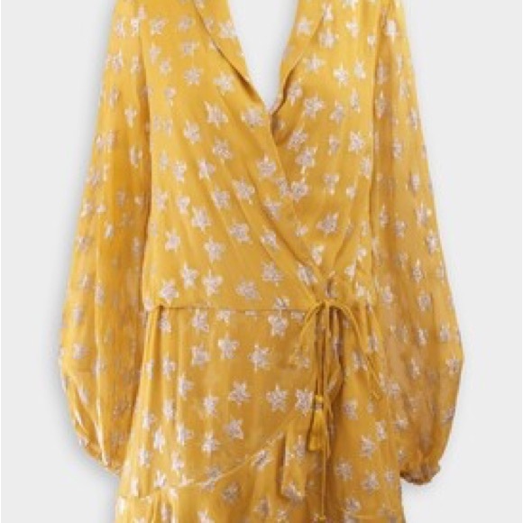 Rococo Sand Vega Yellow Estella dress size M BNWT - Picture 5 of 14